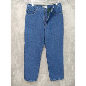 LL Bean Jeans Mens 33x28 Blue Denim Classic Fit Fleece Lined Medium Wash